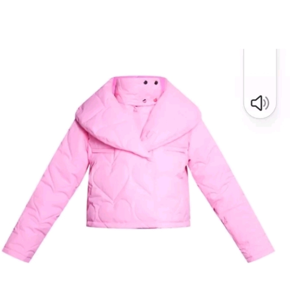 Pretty little thing puffer ski jacket SMALL uk 10 S NWT